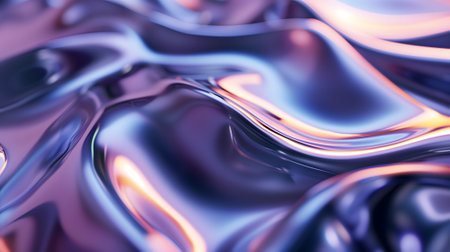 opaque bright dreamy neon glass waves background and wallpaperの素材