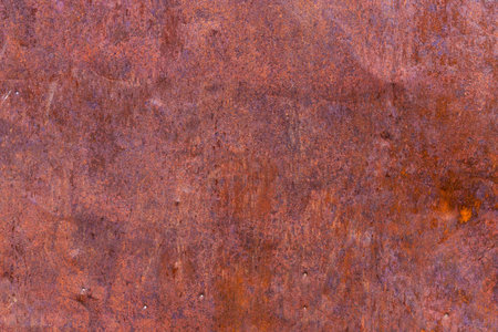 dented and crumpled rusty sheet metal texture and full-frame backgroundの写真素材