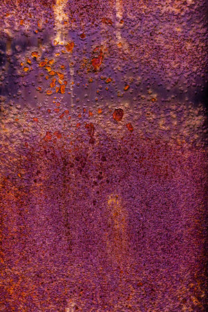 heavily rusted metalの写真素材