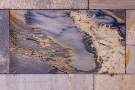 Worn Blue Fusion Quartzite Floor Tile