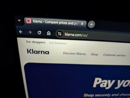 Balykchy, Kyrgyzstan - December 29, 2025 - Klarna website interface displayed computer screen