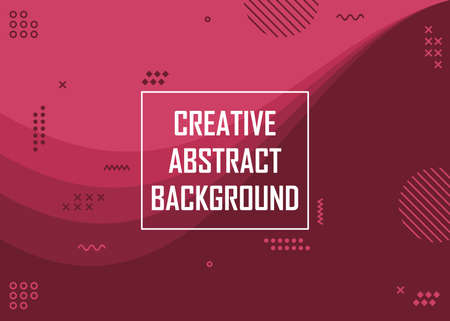 Creative abstract red background. Easy to edit with vector file. Can use for your creative content. Especially for banner background.のイラスト素材