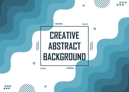 Creative blue abstract background design. Easy to edit with vector file. Can use for your creative content. Especially for banner background.のイラスト素材