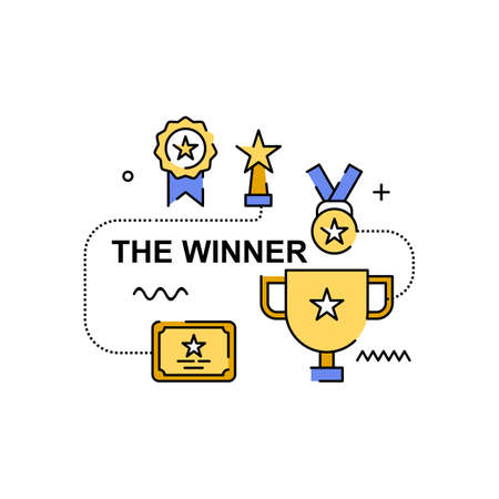 Trophy bundles illustration. Easy to edit with vector file size. Can use for your creative content. Especially about competition and championship.のイラスト素材