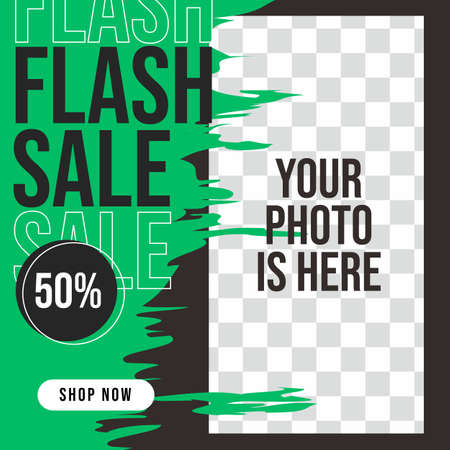 Social media marketing banner frame with vector file for your business branding design.のイラスト素材