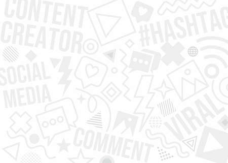 Creative social media pattern designのイラスト素材