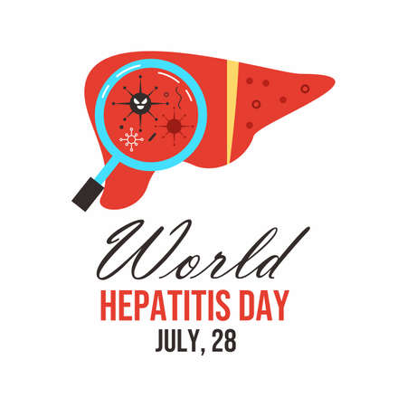 world hepatitis day banner dsign campaignのイラスト素材