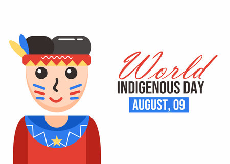 World indigenous day illustration dayのイラスト素材