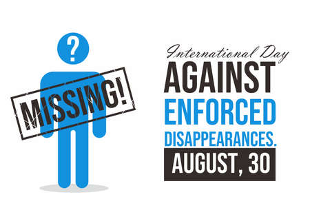 International day against enforced disappearancesのイラスト素材
