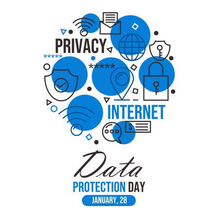 Data protection dayのイラスト素材