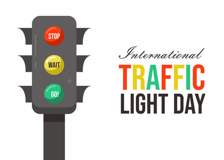 International traffic light dayのイラスト素材