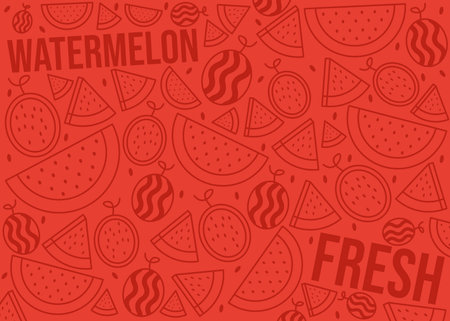 Watemenlon pattern or background designのイラスト素材