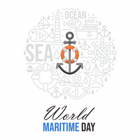 World maritime dayのイラスト素材