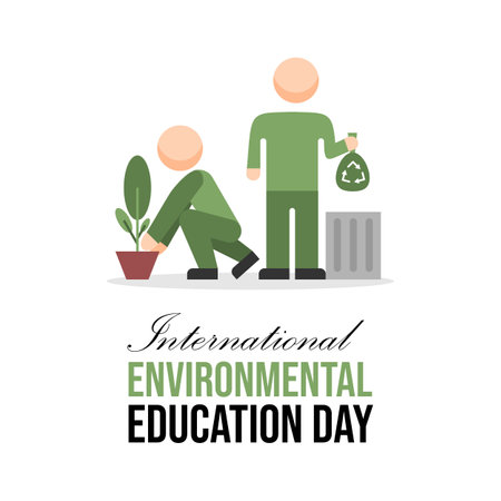 International environmental education dayのイラスト素材