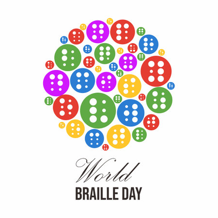 World braille dayのイラスト素材