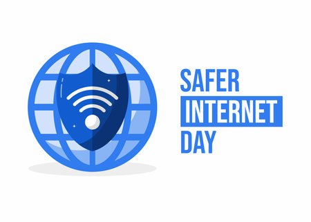 Safe internet dayのイラスト素材