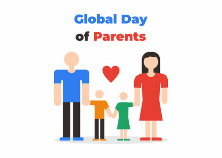 Global day of parentsのイラスト素材
