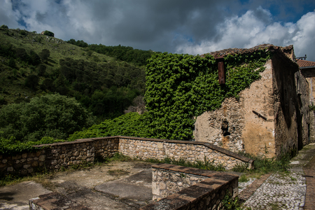 Old italian townの写真素材