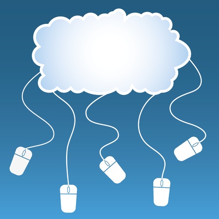cloud computing conceptのイラスト素材