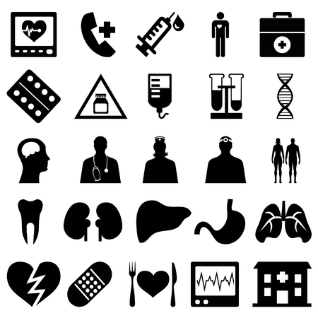 Collection of medical iconsのイラスト素材