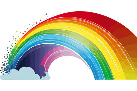 Rainbow icon. Vector illustration design.のイラスト素材