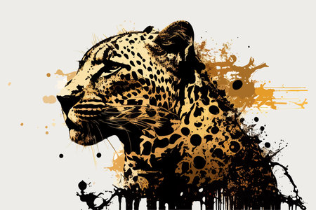 Leopard. Vector illustration design.のイラスト素材