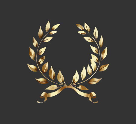 Laurel wreath. Vector illustration design.のイラスト素材