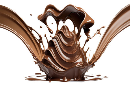 Chocolate splash. Vector illustration design.のイラスト素材