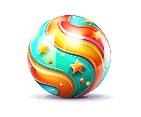 Children's ball. Vector illustration design.のイラスト素材
