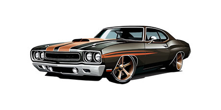 American car. Posters. Vector illustration design.のイラスト素材