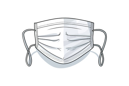 Surgical mask. Vector illustration design.のイラスト素材