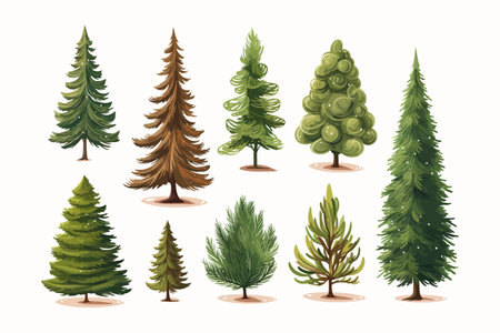 Christmas tree hand drawn. Vector illustration design.のイラスト素材