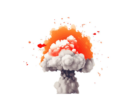 Nuclear bomb. Vector illustration design.