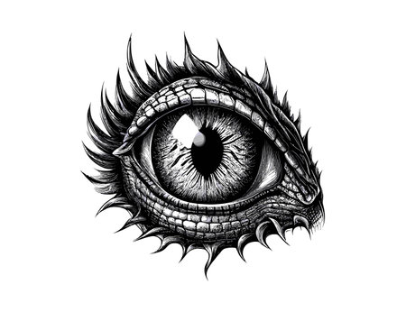 Eye of the dragon. Vector illustration design.のイラスト素材