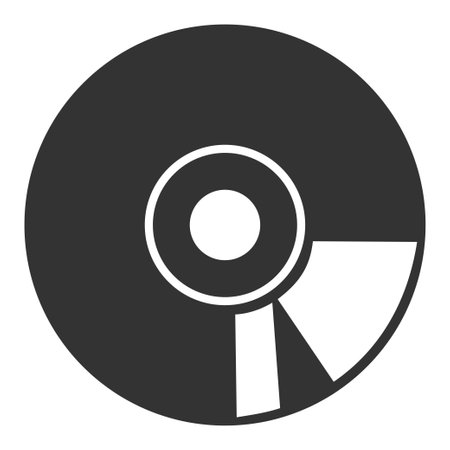 Compact disk icon. DVD illustration symbol. Sign cd vector.