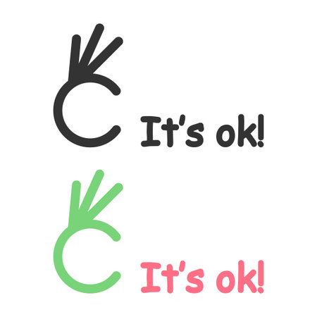 It's okay icon. Povitive choice illustration symbol. Sign yes vector.のイラスト素材
