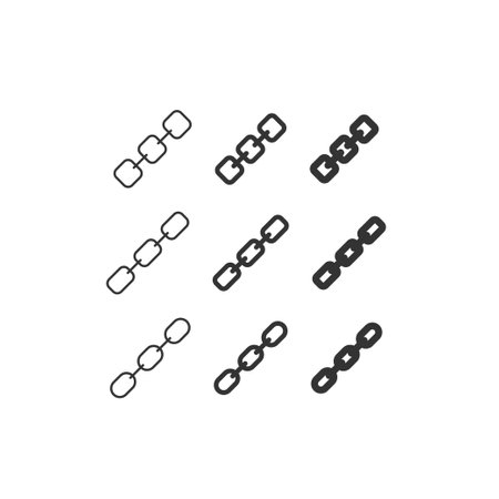 Chain icon. Link illustration symbol. Sign lock vector.のイラスト素材