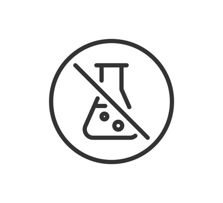 No chemical risk icon. Vector illustration design.のイラスト素材