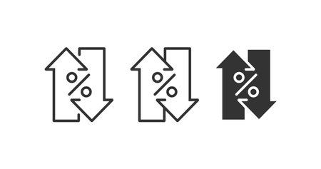 Variable percentage icon. Vector illustration design.のイラスト素材