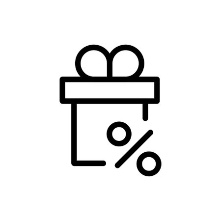 Box and interest icon. Editable stroke. Vector illustration design.のイラスト素材