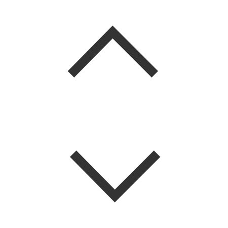 Up and down arrow icon. Navigation cursor illustration symbol. Sign app button vector.
