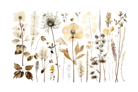 Historic herbarium. Vector illustration design.のイラスト素材