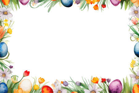 Frame of flowers and butterflies. Vector illustration design.
