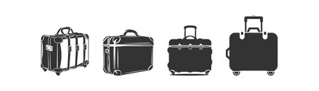 Suitcase icon set. Vector illustration design.のイラスト素材