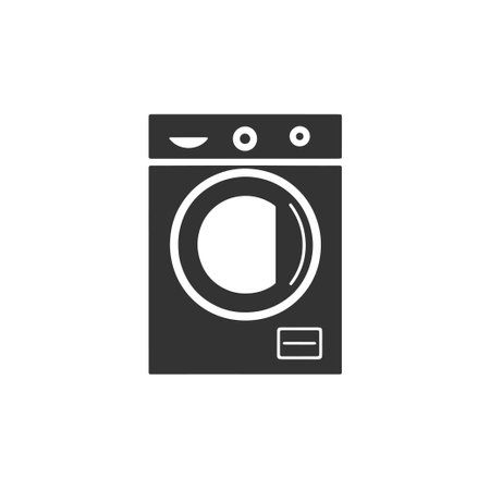 Home washing machine icon. Vector illustration design.のイラスト素材