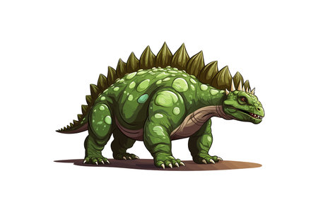 Stegosaurus dinosaur. Vector illustration design.のイラスト素材