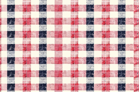 Red, Blue, and Beige Watercolor Plaid Pattern. Vector illustration design.のイラスト素材
