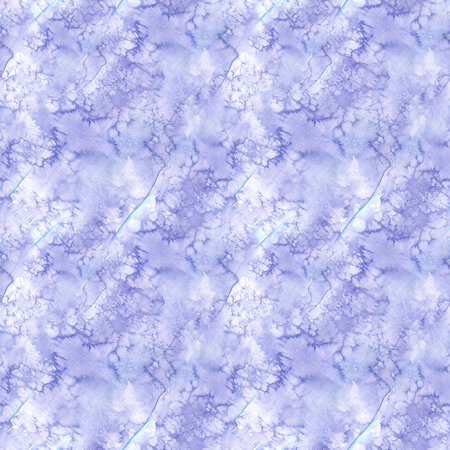 Watercolor seamless background of lilac color with stains and stains of paints, for decoration and design, winter illustrationの写真素材