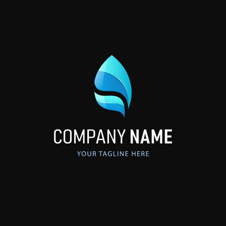 Colorful Abstract Design. Gradient Style Companyのイラスト素材
