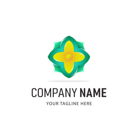 Colorful Abstract Design. Gradient Style Companyのイラスト素材